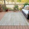 Homeroots 3' X 5' Sage And Ivory Striped Washable Indoor Outdoor Area Rug 631557 - alternate 7