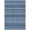 Homeroots 9' X 12' Denim Blue And Sky Blue Striped Washable Indoor Outdoor Area Rug 610586 - alternate 5