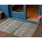Homeroots 3' X 5' Pewter And Green Striped Washable Indoor Outdoor Area Rug 605699 - alternate 1
