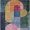 Homeroots 10' X 14' Green Copper And Pink Abstract Washable Indoor Outdoor Area Rug 604481 - alternate 8