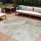 Homeroots 9' X 12' Ivory And Beige Abstract Washable Indoor Outdoor Area Rug 617636 - alternate 1