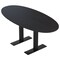 Skutchi Designs 6 Person Conference Table With Power Unit | 6' Boval Table | Harmony Series HAR-BOVL-36X72-T.BK-U999ST19-NA - alternate 1