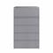 Hirsh 42 in W 5 Drawer Lateral File Cabinet, Arctic Silver, A4/Legal/Letter 23751 - alternate 4