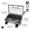 Performance Tool 8 pc. Axle Nut Socket Set, 12 Pt. Deep Sockets, Hex Bit Sockets W89321 - alternate 6