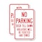 Signmission No Parking Dusk Till Dawn Violators Will Be Ticket, 18'' X 24'' 2 Signs, Heavy Gauge Aluminum, 2PK A-1824-2PACK-25044 - alternate 1