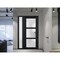 Vdomdoors Front Exterior Prehung FiberGlass Door Frosted Glass / Manux 8552 Matte Black / Sidelight Exterior MANUX8552EXD-BLK-W36+12 x H80-RH - alternate 5