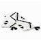 Homeroots 50" X 60" Black and White Woven Cotton Geometric Throw Blanket with Tassels 516484 - alternate 7
