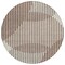 Homeroots 8' Brown And Beige Round Geometric Washable Indoor Outdoor Area Rug 597609 - alternate 6