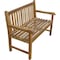 Homeroots 26in Natural Teak Solid Wood Garden Bench 376760 - alternate 8