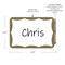 C-Line Products 3-1/2" x 2-1/4" Gold Border Self-Adhesive Name Tags, 100/BX, 10BX/CT 92266-CT - alternate 3