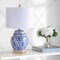 Jonathan Y Gretchen 25" Classic Traditional Ginger Jar Ceramic/Metal LED Table Lamp, Blue/White JYL3051A - alternate 7