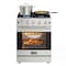 Koolmore 24 in. 4-Burner Slide-in Gas Range Oven, 3.7 cu. ft. in Stainless-Steel (KM-SGR24-SS) KM-SGR24-SS - alternate 1
