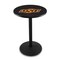 Holland Bar Stool Co 36" Blk Wrinkle Oklahoma State Pub Table, 36" dia. Top L214B3636OKStUn - alternate 1