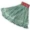 Rubbermaid Commercial 5in String Wet Mop, 22oz Dry Wt, Side Gate Connect, Loop-End, Green, Cotton/Synthetic, FGD25306GR00 FGD25306GR00 - alternate 1