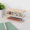 Martha Stewart Brody Clear Plastic Storage Organizer Bins W/ Light Natural Paulownia Wood Lids, SM-x2/MED-x1 BE-PB3316-WD-3-CL-NT-MS - alternate 7