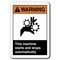 Signmission -This Machine Starts And Stops Automatically 7inx10in Safety, ANSI-710WS This Machine Starts And ANSI-710WS This Machine Starts And - alternate 2