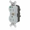 Leviton Straight Blade Receptacle, 5-15R, 15 A, 125V AC, Surface Mount, Self-Grounded M8200-ILG - alternate 1