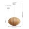 Jonathan Y Kira 18.38" 1-Light Scandinavian Japandi Adjustable Lantern Metal w/Ribbed Cocoon UFO Saucer Shade L JYL4208D - alternate 4