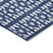 Homeroots 10' X 14' Navy Blue And Ivory Geometric Washable Indoor Outdoor Area Rug 613794 - alternate 5