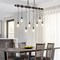 Jonathan Y Rhys 40" 8-Light Vintage Industrial Driftwood Iron LED Linear Chandelier w/Height Adjustable Bulbs, B JYL1330A - alternate 5