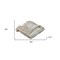 Homeroots 50" X 60" Cream Kantha Cotton Striped Throw Blanket with Embroidery 516628 - alternate 3
