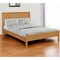 Homeroots Natural Shiplap Texture Solid Wood Queen Bed Frame 523626 - alternate 1