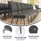 Flash Furniture Advantage Navy Church Chairs 18.5" Wide PCHT185-101 - alternate 10