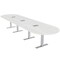 Skutchi Designs 16ft Conference Table With Power Unit | 16 Person Modular Racetrack Meeting Table | Harmony Series HAR-RAC-48X192-T-WA7976-ESIL - alternate 1