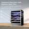 Tcl 5.1 Cu. Ft. 46-Bottle Wine Cooler, Dual-Zone, Digital Controls, LED Light, Glass Door, Stainless TRW46B8AS - alternate 7