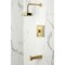 Kingston Brass Single-Handle Pressure Balanced Tub and Shower Faucet, Brushed Brass KB5897DL - alternate 3