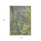 Homeroots 5' X 8' Fern Green Gray And Olive Green Abstract Washable Indoor Outdoor Area Rug 618227 - alternate 3