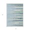 Homeroots 3' X 5' Sky Blue Aqua And Gray Striped Washable Indoor Outdoor Area Rug 597289 - alternate 7