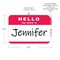 C-Line Products 3-1/2" x 2-1/4" Red HELLO my name is... Name Tags, 100/BX, 10BX/CT 92234-CT - alternate 5