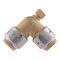 Sharkbite SharkBite 1/2 in. Push-to-Connect X 1/2 in. D Brass 90 Degree Elbow with Drain UR5248A - alternate 1
