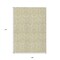 Homeroots 9' X 12' Light Green Damask Washable Non Skid Indoor Outdoor Area Rug 563860 - alternate 6