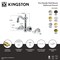 Kingston Brass Double-Handle Wall Mount Bathroom Faucet, Polished Brass KS1222BPL - alternate 2