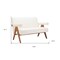 Homeroots 50" Sofa With Walnut Legs 602230 - alternate 3