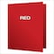 Oxford Twin Pocket Folders, Letter Size, Red, 25PK 57511 - alternate 3