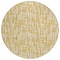 Homeroots 8' Gold Brown And Beige Round Abstract Washable Indoor Outdoor Area Rug 602499 - alternate 5