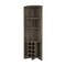 Homeroots 71in Dark Brown Wood Corner Bar Cabinet 479912 - alternate 1
