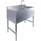 Amgood Bar Sink, Stainless Steel, 18 3/4 in W x 36 in L x 33 in H SINK BAR S2C-101410-L-F-Z - alternate 1