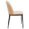 Leisuremod 82.7 in W, 29.5 in L, Manufactured Wood/Steel/Velvet, Natural Wood/Brown TT84-CNW18-BR - alternate 5