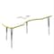 Correll Kidney Dry Erase Activity Table, 72 in W, 36 in L, 19 in to 29 in H, Particleboard, Frosty White A3672DE-KID-80-09-38 - alternate 1