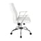 Osp Home Furnishings FL Series Faux Leather Chair, White FL80287C-u11 - alternate 2
