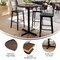 Flash Furniture 36" Round Tabletop, Seamless Surface Technology, Dark Brown with 30" x 30" Black Bar Height X-Base ST-RD36-WBR-T3030B-GG - alternate 6
