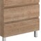 Homeroots 28" Oak Wood Freestanding Bathroom Vanity With White Sink And Three Drawers 624139 - alternate 2