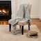 Homeroots 50" X 60" Gray Cotton Woven Geometric Throw Blanket with Tassels 518850 - alternate 5