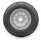 Rubbermaster - Steel Master G78-14 (ST215/75D14) 6 Ply 5 On 4.5 Bolt, Silver Wheel Assemblies 599475SIL - alternate 1
