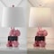 Jonathan Y Kairi 21" Modern Shabby Chic Resin/Iron Happy Elephant LED Kids' Table Lamp with Phone Stand, Pink JYL4060B - alternate 5