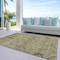 Homeroots 8' X 10' Brown Beige And Artichoke Green Floral Washable Indoor Outdoor Area Rug 588885 - alternate 4